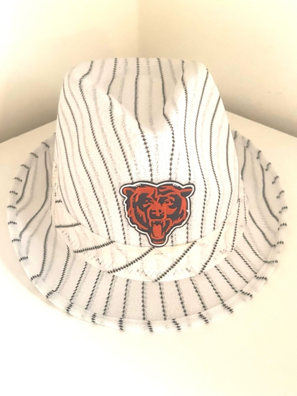 NWOT CHICAGO Bears BLACK & WHITE Pinstripe Fedora